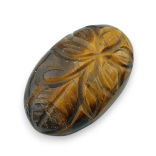 Tygrysie oko kaboszon carving 29x18 mm nr 5