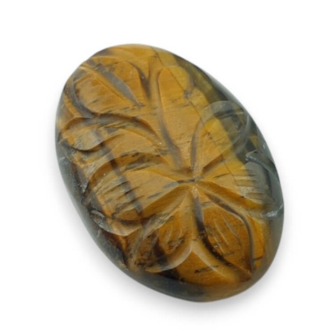 Tygrysie oko kaboszon carved 29x20 mm nr 1 Tygrysie oko kaboszon carved 29x20 mm nr 1