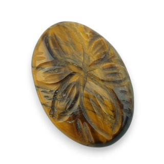 Tygrysie oko kaboszon carving 29x20 mm nr 3