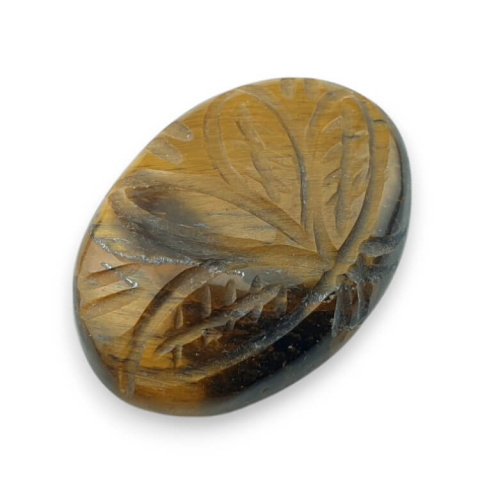 Tygrysie oko kaboszon carved 29x20 mm nr 7 Tygrysie oko kaboszon carved 29x20 mm nr 7