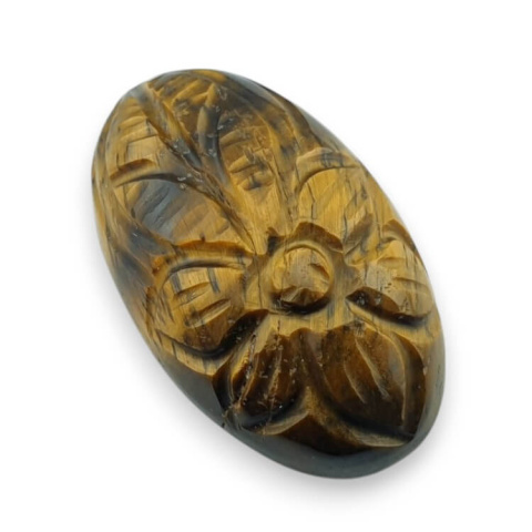 Tygrysie oko kaboszon carved 30x18 mm nr 15 Tygrysie oko kaboszon carved 30x18 mm nr 15