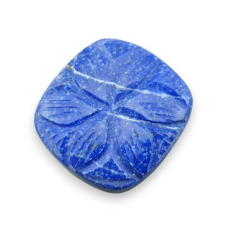Lapis lazuli kaboszon carving 26x25 mm nr 17