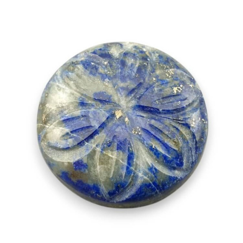 Lapis lazuli kaboszon carving fi 23 mm nr 30 Lapis lazuli kaboszon carving fi 23 mm nr 30