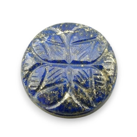 Lapis lazuli kaboszon carving fi 26 mm nr 21 Lapis lazuli kaboszon carving fi 26 mm nr 21