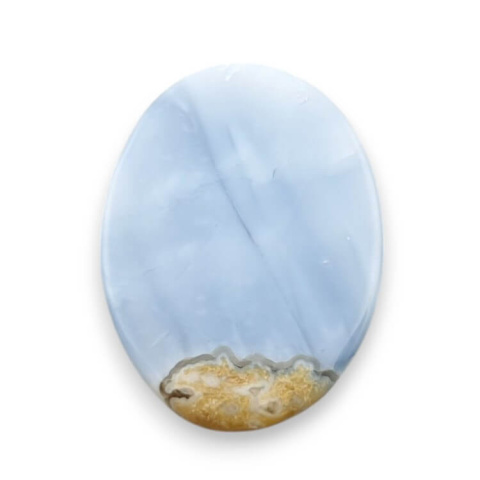 Opal niebieski kaboszon carving 24x18 mm nr 87