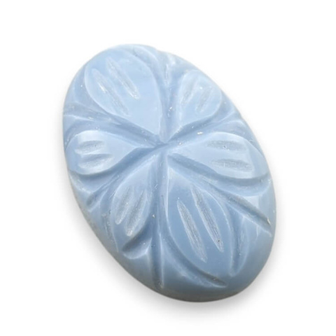 Opal niebieski kaboszon carving 26x18 mm nr 24