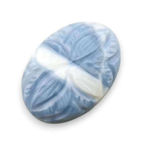 Opal niebieski kaboszon carved 26x18 mm nr 58 Opal niebieski kaboszon carved 26x18 mm nr 58