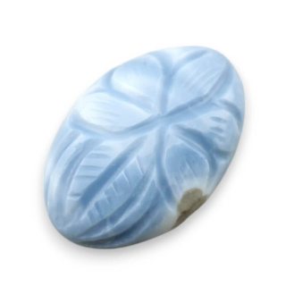 Opal niebieski kaboszon carving 26x18 mm nr 80