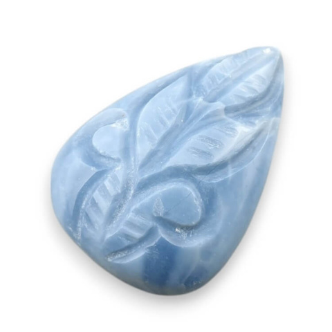 Opal niebieski kaboszon carved 26x19 mm nr 32 Opal niebieski kaboszon carved 26x19 mm nr 32