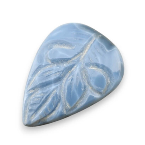 Opal niebieski kaboszon carved 27x20 mm nr 74 Opal niebieski kaboszon carved 27x20 mm nr 74