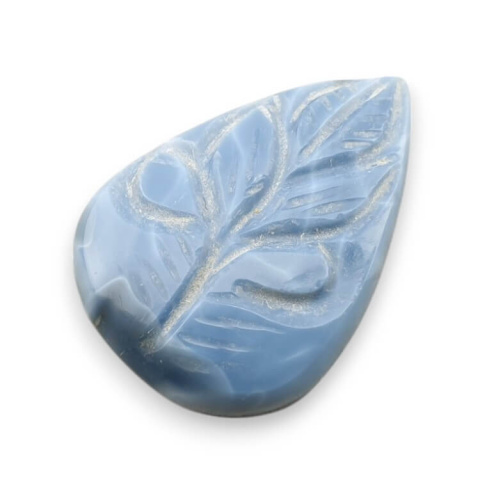Opal niebieski kaboszon carved 27x20 mm nr 74 Opal niebieski kaboszon carved 27x20 mm nr 74
