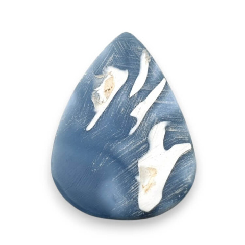 Opal niebieski kaboszon carved 27x20 mm nr 74 Opal niebieski kaboszon carved 27x20 mm nr 74