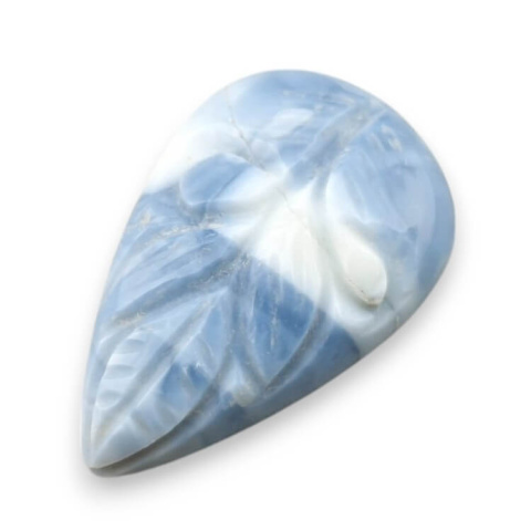 Opal niebieski kaboszon carving 28x18 mm nr 1