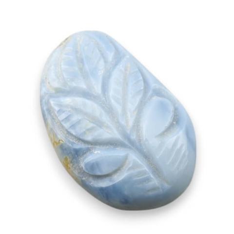 Opal niebieski kaboszon carved 28x18 mm nr 34 Opal niebieski kaboszon carved 28x18 mm nr 34