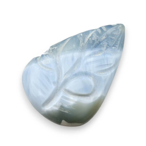 Opal niebieski kaboszon carving 28x19 mm nr 29