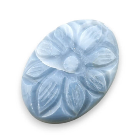 Opal niebieski kaboszon carved 28x19 mm nr 2 Opal niebieski kaboszon carved 28x19 mm nr 2