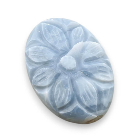Opal niebieski kaboszon carved 28x19 mm nr 2 Opal niebieski kaboszon carved 28x19 mm nr 2