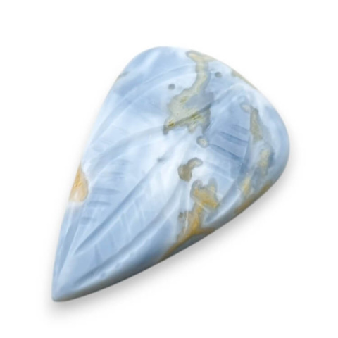 Opal niebieski kaboszon carved 29x19 mm nr 31 Opal niebieski kaboszon carved 29x19 mm nr 31
