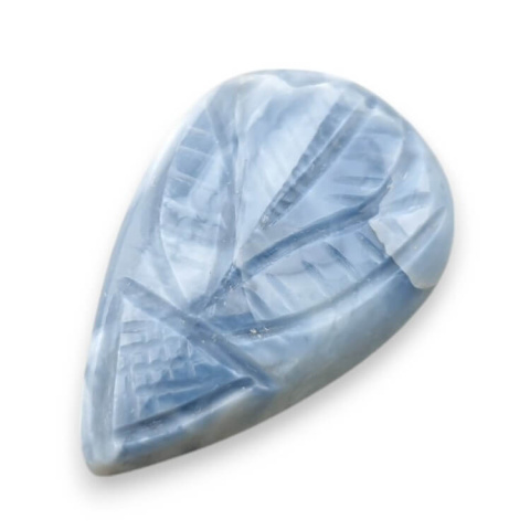 Opal niebieski kaboszon carved 29x19 mm nr 84 Opal niebieski kaboszon carved 29x19 mm nr 84