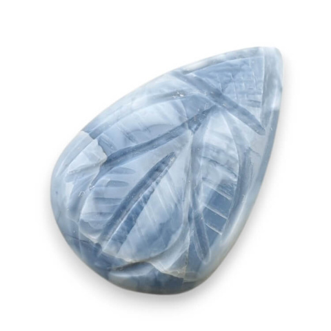 Opal niebieski kaboszon carved 29x19 mm nr 84 Opal niebieski kaboszon carved 29x19 mm nr 84