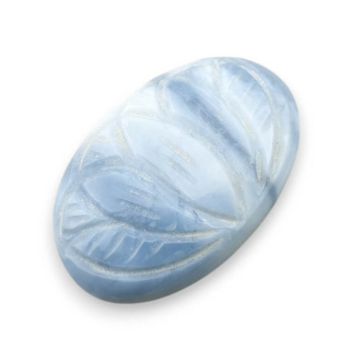 Opal niebieski kaboszon carving 29x19 mm nr 9