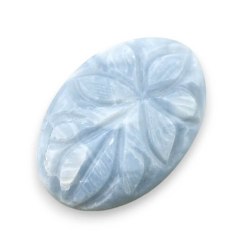 Opal niebieski kaboszon carved 29x20 mm nr 23 Opal niebieski kaboszon carved 29x20 mm nr 23