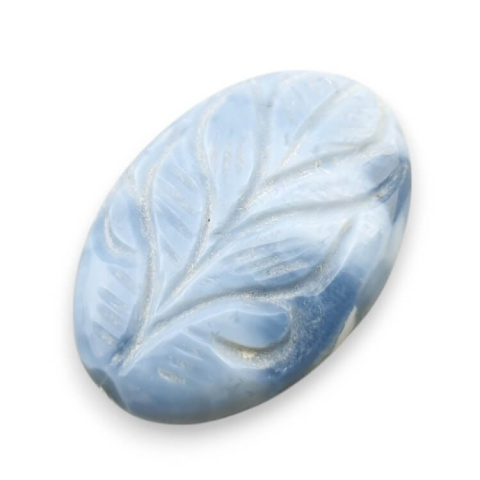Opal niebieski kaboszon carved 29x20 mm nr 56 Opal niebieski kaboszon carved 29x20 mm nr 56