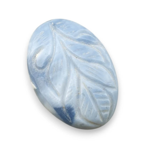 Opal niebieski kaboszon carved 29x20 mm nr 56 Opal niebieski kaboszon carved 29x20 mm nr 56