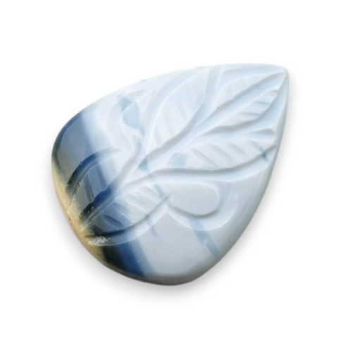 Opal niebieski kaboszon carved 29x21 mm nr 69 Opal niebieski kaboszon carved 29x21 mm nr 69