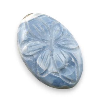 Opal niebieski kaboszon carving 30x19 mm nr 30