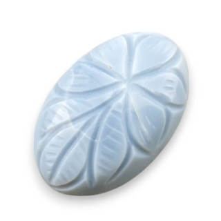 Opal niebieski kaboszon carving 30x20 mm nr 52