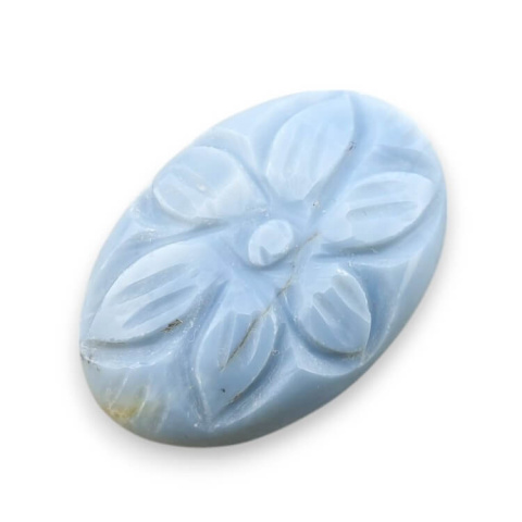 Opal niebieski kaboszon carved 30x21 mm nr 10 Opal niebieski kaboszon carved 30x21 mm nr 10