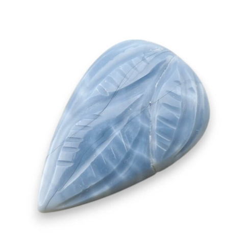 Opal niebieski kaboszon carving 36x17 mm nr 59