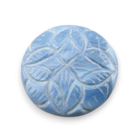 Opal niebieski kaboszon carving fi 25 mm nr 77