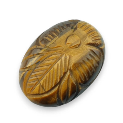 Tygrysie oko kaboszon carved 24x18 mm nr 64 Tygrysie oko kaboszon carved 24x18 mm nr 64