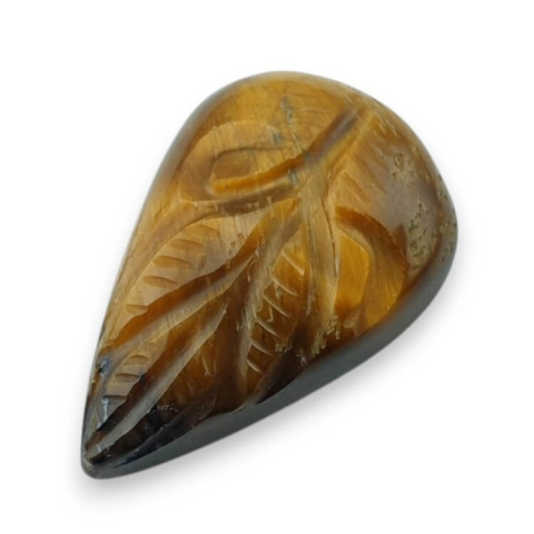 Tygrysie oko kaboszon carved 26x17 mm nr 37 Tygrysie oko kaboszon carved 26x17 mm nr 37