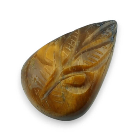 Tygrysie oko kaboszon carved 26x17 mm nr 37 Tygrysie oko kaboszon carved 26x17 mm nr 37