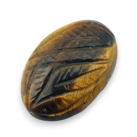 Tygrysie oko kaboszon carved 27x18 mm nr 41 Tygrysie oko kaboszon carved 27x18 mm nr 41