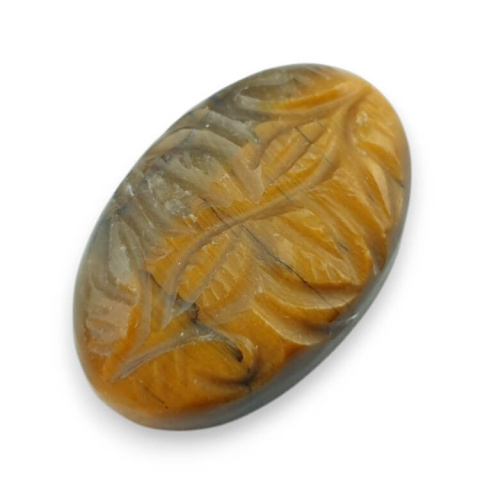 Tygrysie oko kaboszon carved 28x18 mm nr 55 Tygrysie oko kaboszon carved 28x18 mm nr 55