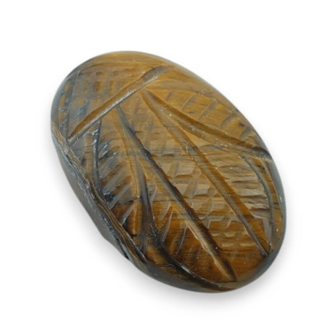 Tygrysie oko kaboszon carving 28x19 mm nr 32