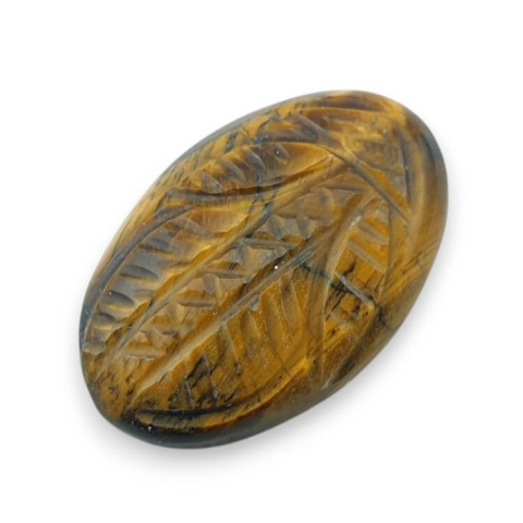 Tygrysie oko kaboszon carved 29x19 mm nr 38 Tygrysie oko kaboszon carved 29x19 mm nr 38