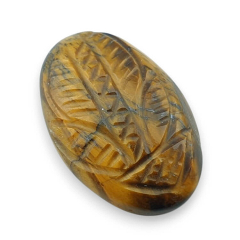 Tygrysie oko kaboszon carved 29x19 mm nr 38 Tygrysie oko kaboszon carved 29x19 mm nr 38