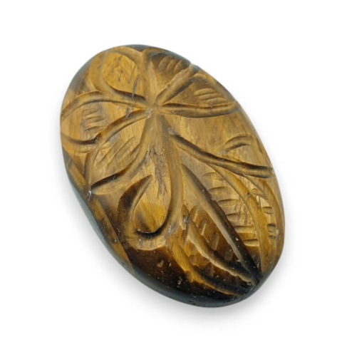 Tygrysie oko kaboszon carved 29x19 mm nr 43 Tygrysie oko kaboszon carved 29x19 mm nr 43