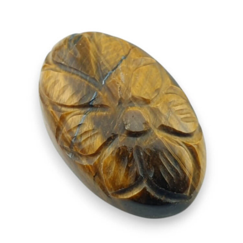 Tygrysie oko kaboszon carved 29x19 mm nr 51 Tygrysie oko kaboszon carved 29x19 mm nr 51