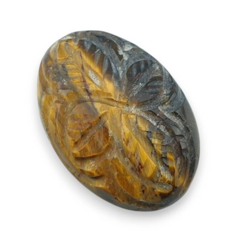Tygrysie oko kaboszon carved 29x20 mm nr 44 Tygrysie oko kaboszon carved 29x20 mm nr 44