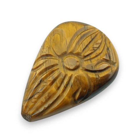 Tygrysie oko kaboszon carved 31x22 mm nr 61 Tygrysie oko kaboszon carved 31x22 mm nr 61