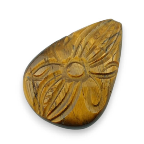 Tygrysie oko kaboszon carved 31x22 mm nr 61 Tygrysie oko kaboszon carved 31x22 mm nr 61