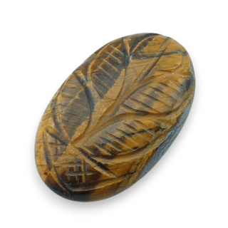Tygrysie oko kaboszon carving 32x20 mm nr 29