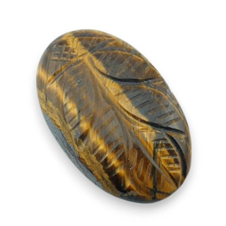 Tygrysie oko kaboszon carving 32x20 mm nr 29
