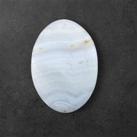 Agat blue lace kaboszon carved 30x21 mm nr 5 Agat blue lace kaboszon carved 30x21 mm nr 5